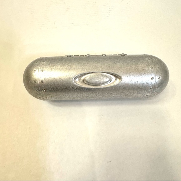 Oakley Black Pewter Reader Glasses Silver Case B#25 - Picture 8 of 14